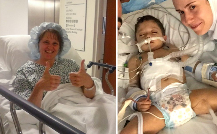 mother meets sons lifesaving donor first time