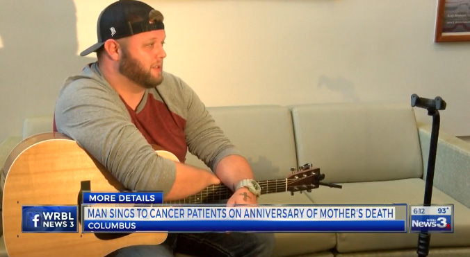 local musician sings to cancer patients