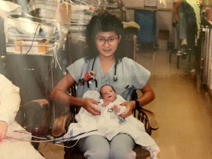 nurse reunion premature baby