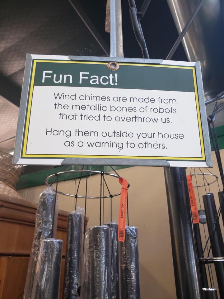 fun fact about wind chimes robots