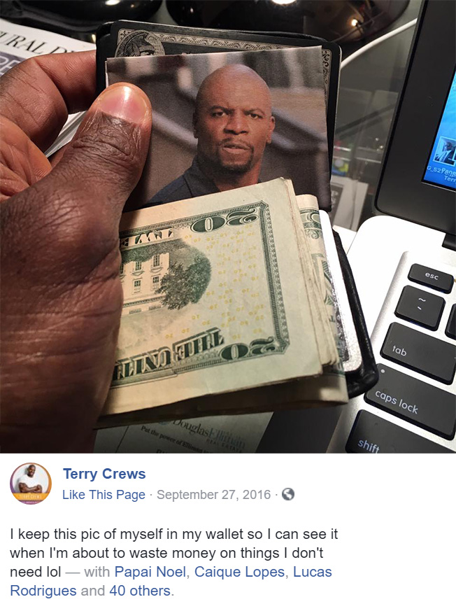 woman orders terry crews credit card