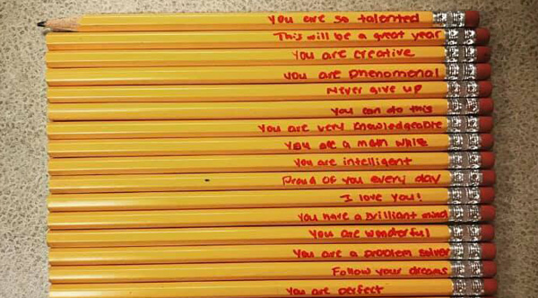 Teacher Finds Messages On Her Student's Pencils