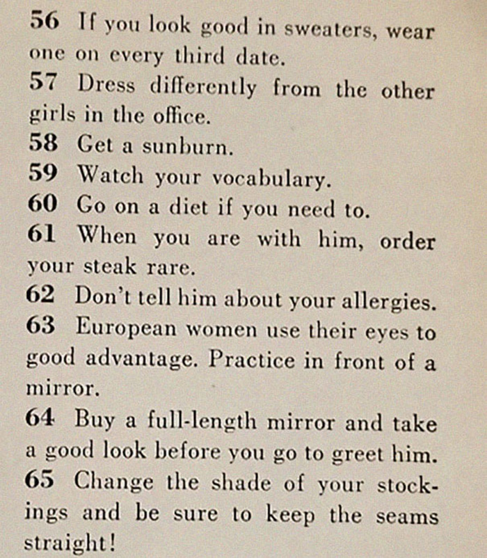 129 ways to get a husband 1950s