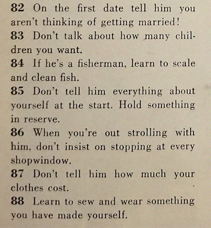 129 ways to get a husband 1950s