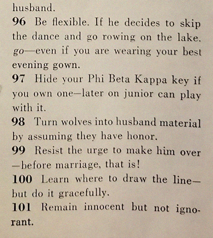 129 ways to get a husband 1950s