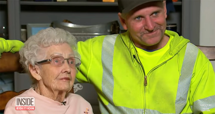 garbage man saves elderly woman fires