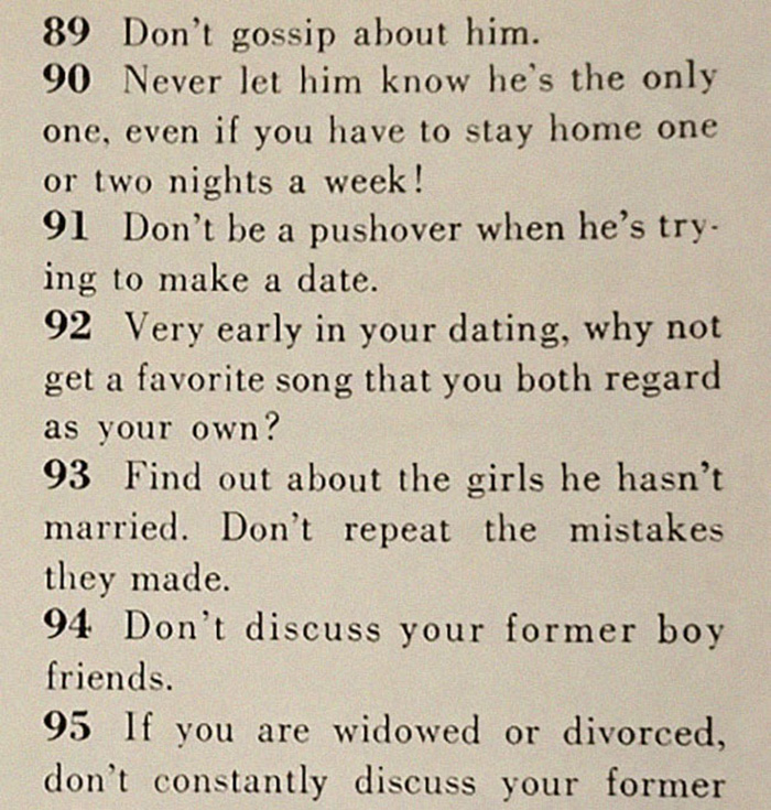 129 ways to get a husband 1950s