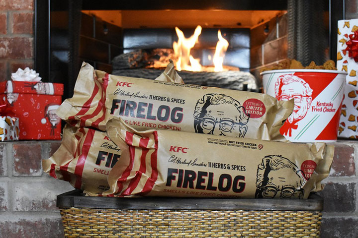 KFC Fire log that smells like fried chicken