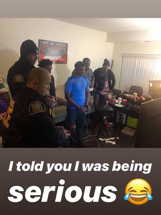 cops play smash bros at party noise complaint