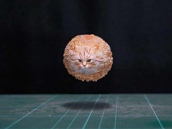 guy turns funny cat pictures memes into 3D figurines