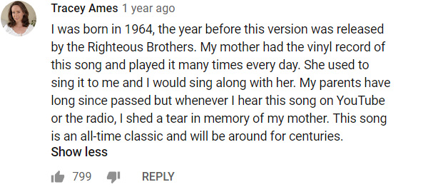 unchained melody comments