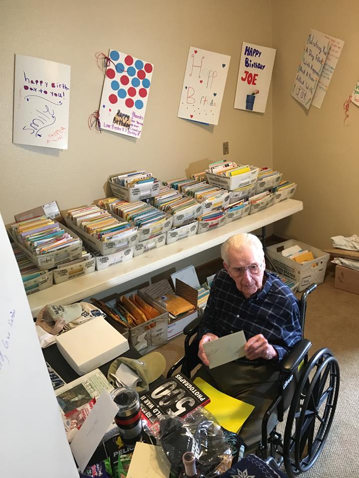 veteran turns 100 asks birthday cards