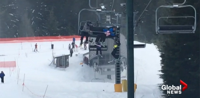teens helps save boy dangling from ski lift vancouver grouse mountain