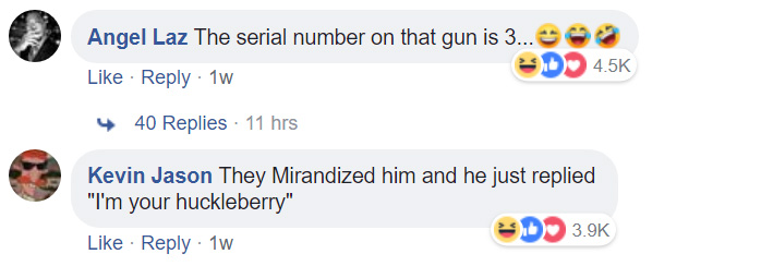 funny comments on old gun suspect