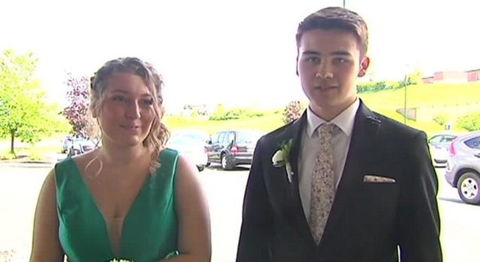 teens car crash prom together