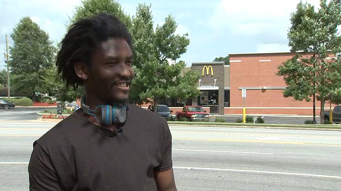 homeless mcdonalds worker helped by community