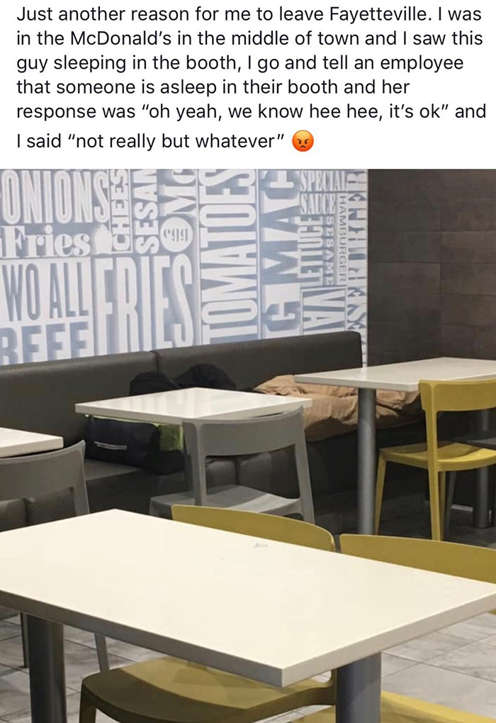 homeless mcdonalds worker helped by community