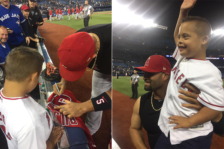 Tonight, He More Than Noticed Him': Young Fan With Down Syndrome Meets Albert  Pujols