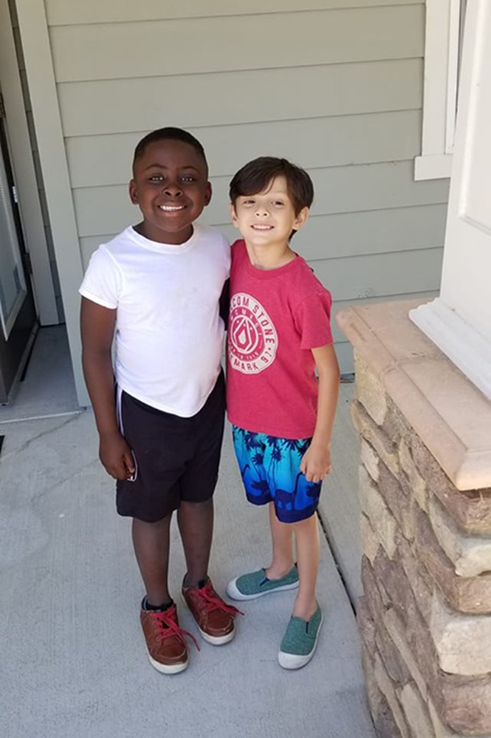 Dad's 'Twin Day' Photo Of His Son And Friend Is Going Viral