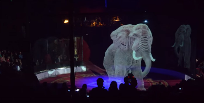 circus uses holograms