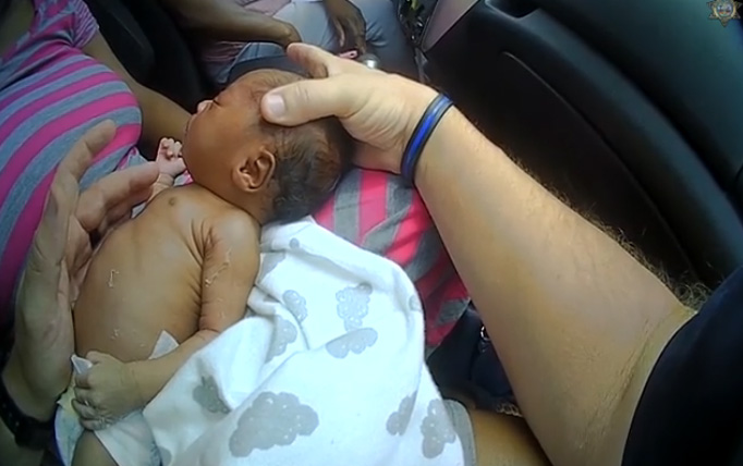 cop saves baby