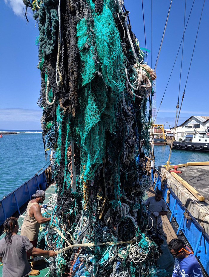 40 tons of plastic removed from pacific