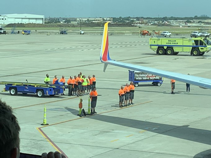 airline came to halt to honor vietnam vet
