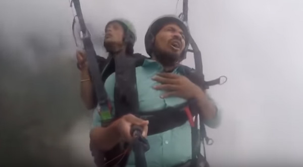 Hilarious Video Of Man Scared While Paragliding Goes Viral Hilarious Video Of Man Scared While Paragliding Goes Viral