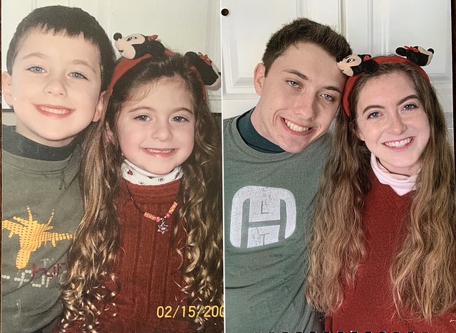 siblings recreate childhood photos