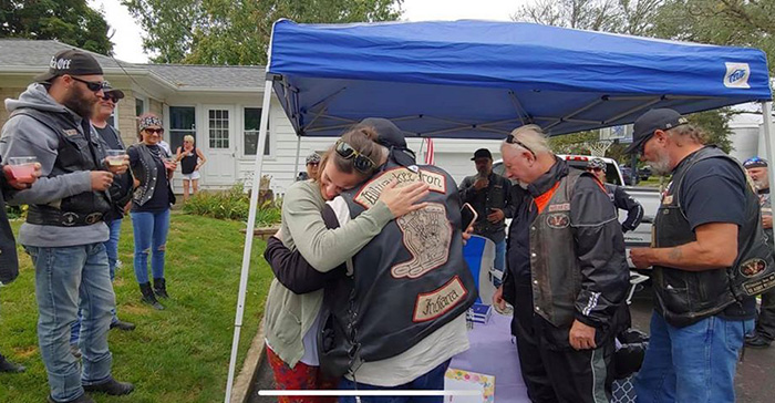 bikers lemonade stand