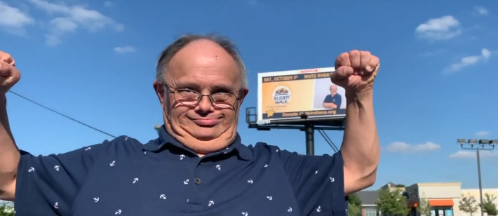 man down syndrome on billboard