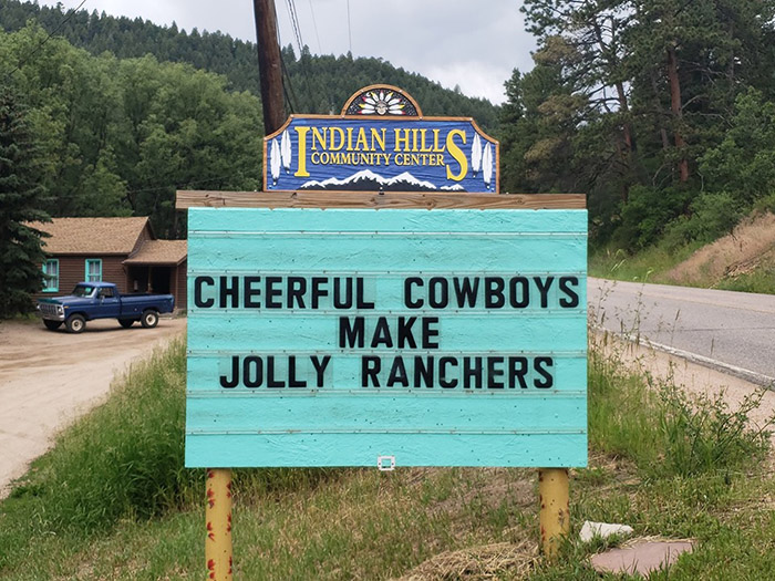 dad jokes colorado sign