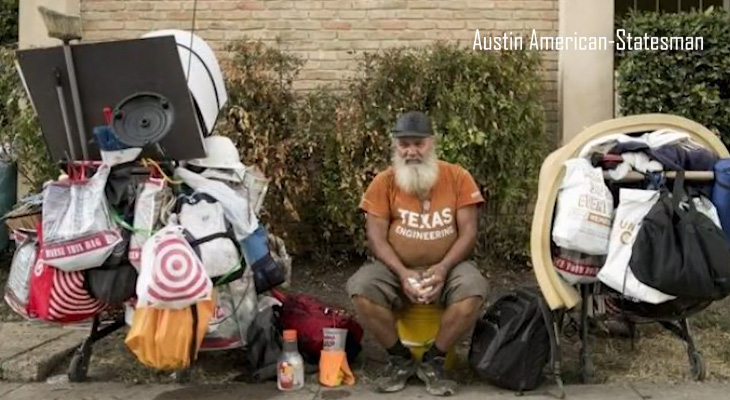 homeless man rescued by old friends