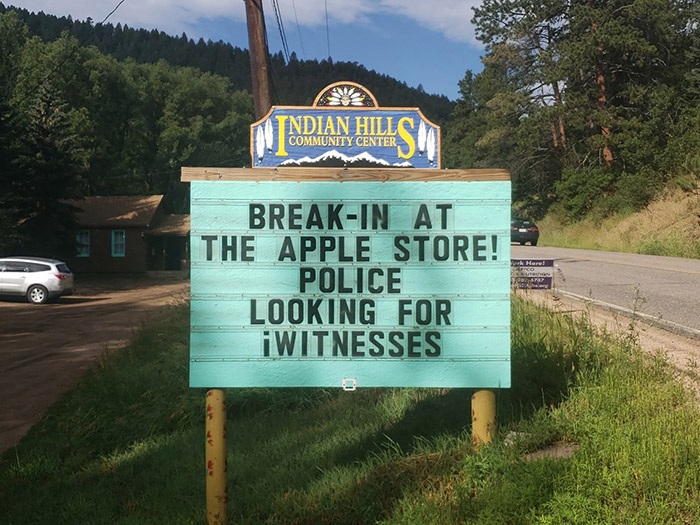 dad jokes colorado sign