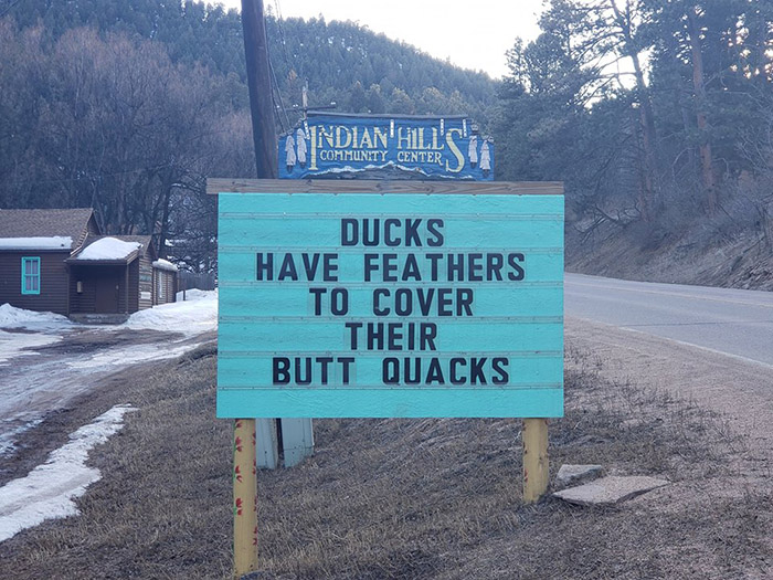 dad jokes colorado sign