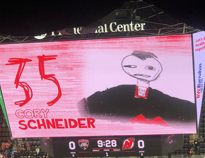 nhl team uses pictures drawn by kids