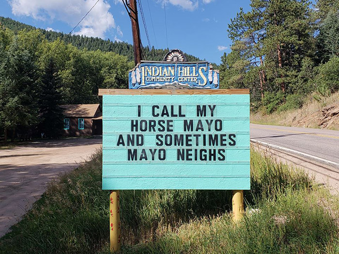 dad jokes colorado sign