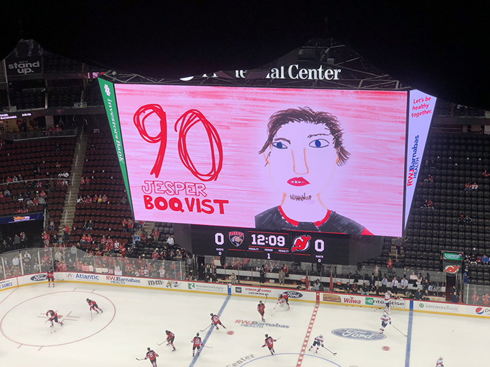 nhl team uses pictures drawn by kids