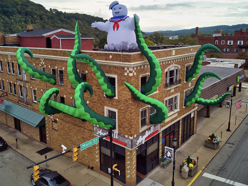 restaurant tentacles halloween decoration ghostbusters