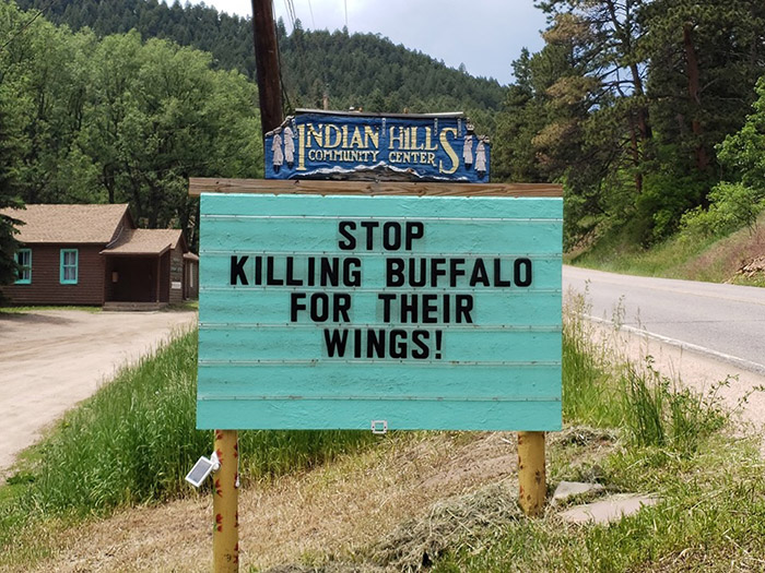 dad jokes colorado sign