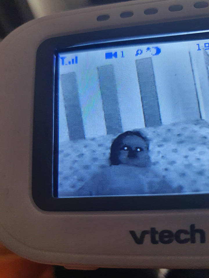 creepy baby monitor footage