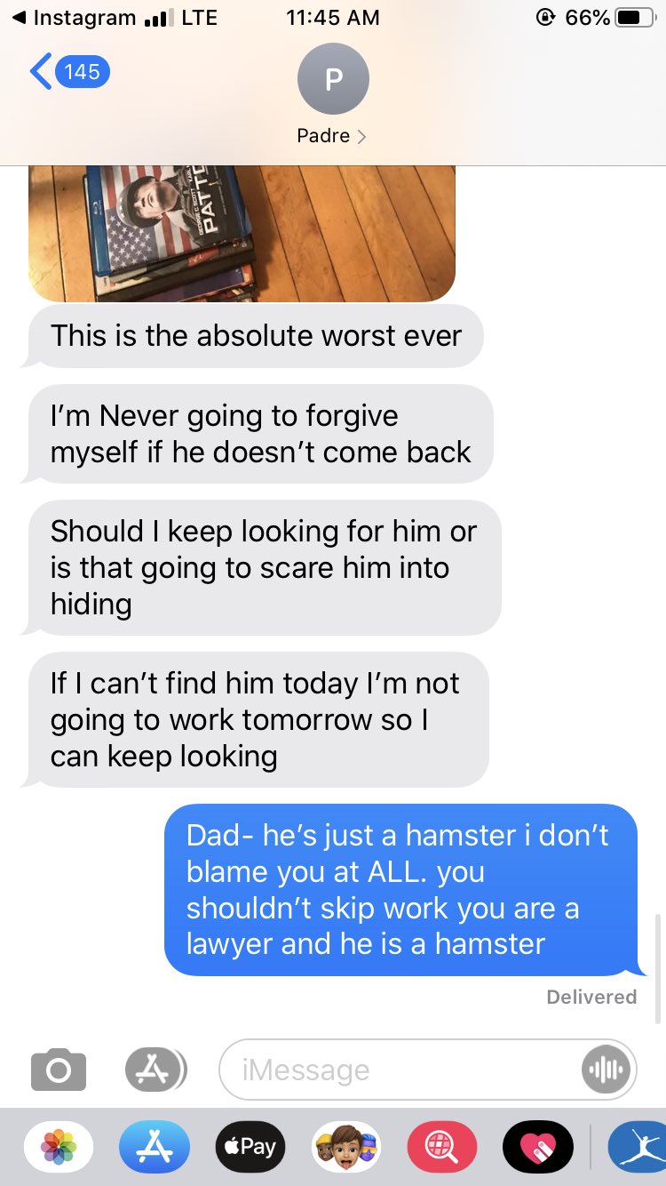 dad loses pet hamster