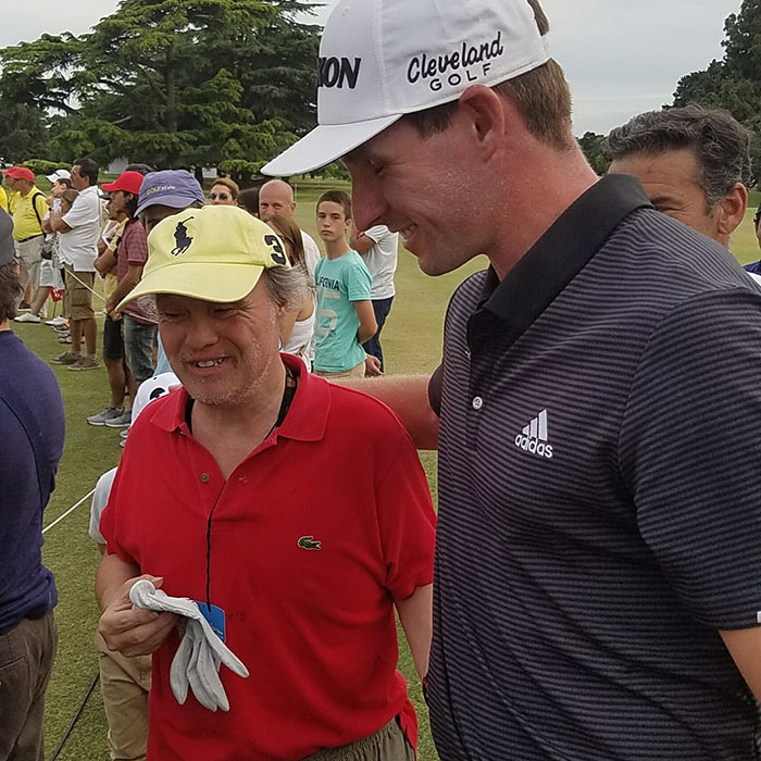 pro golfer forgives fan down syndrome