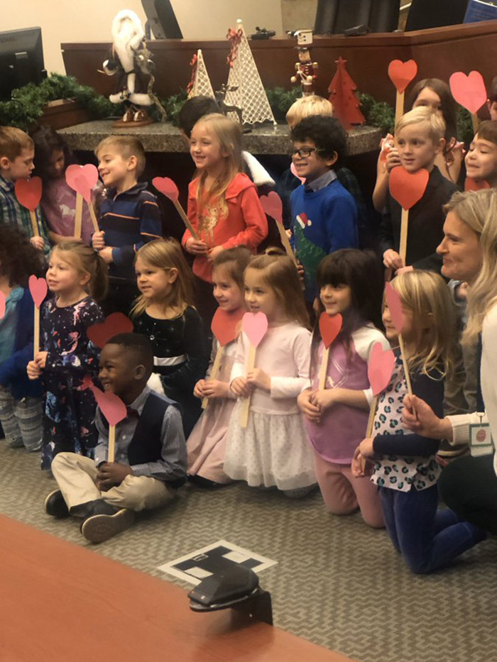 kid brings entire class to adoption hearing