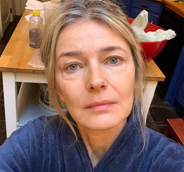 make up free selfie Paulina Porizkova