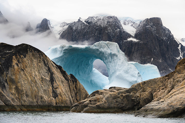 ship iceberg greenland