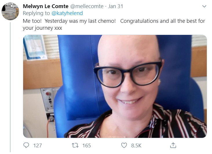 woman cancer tweet 12 followers