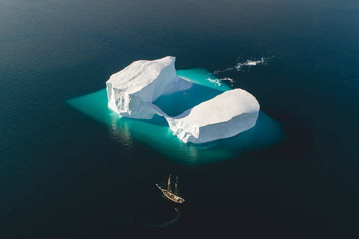 ship iceberg greenland