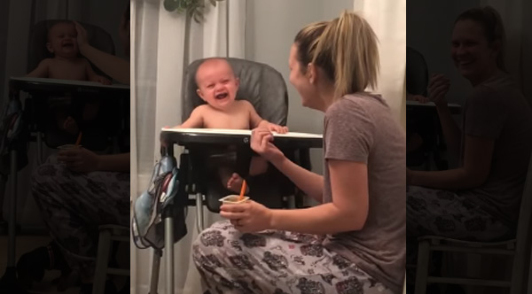 Fake Laughing Baby Laughs Hysterically At Mom s Fake Sneezes