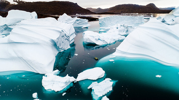 ship iceberg greenland